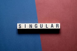 Singular word concept on cubes