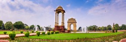 The India Gate (originally called the All India War Memorial) is a war memorial located astride the Rajpath, on the eastern edge of the 