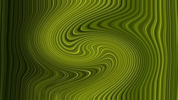 Abstract, linear, curved green background