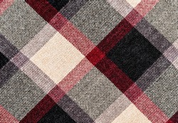 Colorful squared fabric texture, plaid fabric. Cloth background.