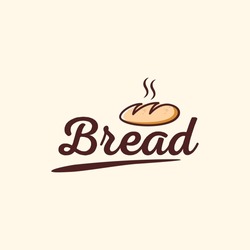 Bread shop vintage logo design vector illustration