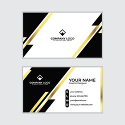 elegan gold business card design emplate