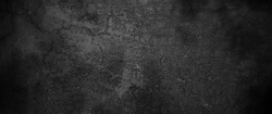 Texture of dark gray concrete wall, Texture of a grungy black concrete wall as background