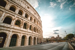 The colosseum in Rome Italy