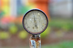 Old oil and gas pressure meters