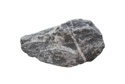 Raw of limestone sedimentary rock stone isolated on white background.                                