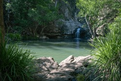 Kondalilla Falls Queensland Australia Waterfall Waterfalls natural pool creek river hiking trail beautiful scenery summer waterfalls sunny landscape greenery