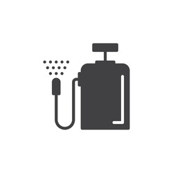 Pressure sprayer icon vector, filled flat sign, solid pictogram isolated on white. Symbol, logo illustration. Pixel perfect