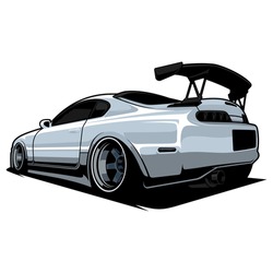 JDM car vector, perfect for custom car lovers and for printing
