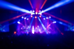 Geometrical Concert lights (super high resolution) on bright stage lights with Laser rays