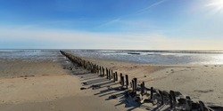 North Sea Watt Panorama in Summer