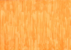closeup of permanent orange marker doodles pattern texture brushes on white background