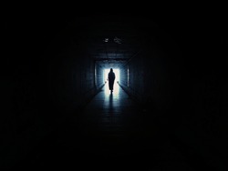 woman in underground dark corridor myserious mysterious photography darkness