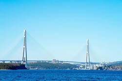 Russky Bridge or Russian Bridge is cable-stayed bridge in Vladivostok, Primorsky Krai, Russia. Bridge connects Russky Island and Muravyov-Amursky Peninsula across Eastern Bosphorus strait.