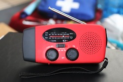 A radio is essential to receive emergency information. Any hand-cranked or battery-operated radio can provide important information on weather or evacuation alerts. It can also operate as a flashlight