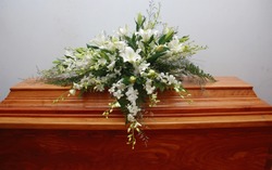 Flower and coffin
