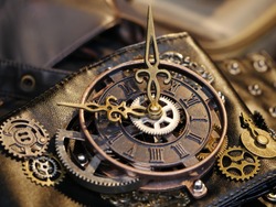 clock steampunk style