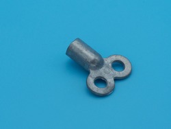 air vent key lying on blue background