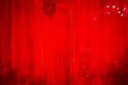Painted old wooden wall. red background