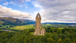 National Wallace Monument on top of the hill Abbey Craig in Stirling, Scotland