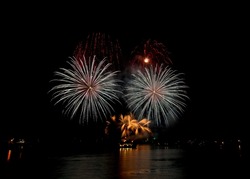 The display by 'Distant Thunder Fireworks' at the British Firework Championships, Plymouth 