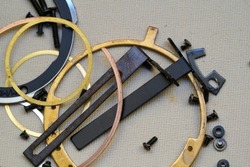 A closeup of usable hooks and screws