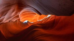 Antelope Canyon Arizona near Page, America - Abstract and waves concept