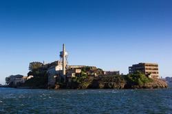 Alcatraz island in the San Francisco Bay