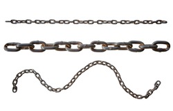 Chain isolated on white background,clipping path
