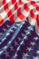 United States of America waving flag with many folds ,joe biden