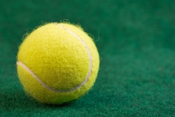 tennis ball on the green grass