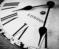 London time clock countdown concept