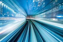Blurred tunnel vision as concept for modern technology