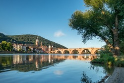 Old Bridge in summer, Heidelberg, Germany