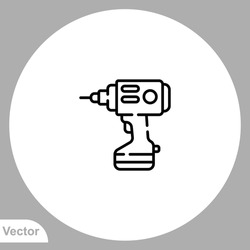 Drill icon sign vector,Symbol, logo illustration for web and mobile