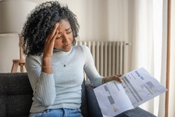 One black woman having problem paying energy bill expenses