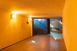 underground passage and exit from it