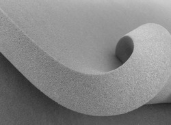 thick gray foam sponge material. curved style texture sheet