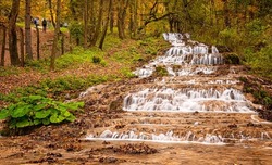 Waterfall at Szalajka valley, Hungary in autumn