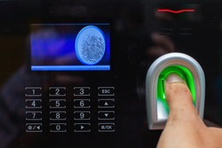  Fingerprint scanner and a keyboard