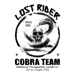 lost rider graphic illustration vector art
