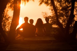 Family Vacation Silhouette - Free Stock Photo by mohamed hassan on ...