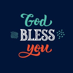 God bless you calligraphy - Free Stock Photo by Chekokiart on ...