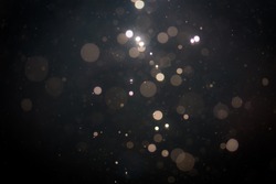 Black abstract bokeh background