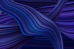 Abstract technology background with dynamic shapes. Abstract banner with colorful shapes. Fluid and wavy threads. 