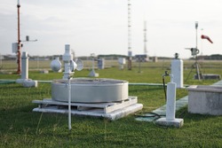 meteorological equipment and sensors placed in a wide and spacious meteorological instrument park. This equipment is used to obtain meteorological and climatological data