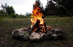 photo of a passionate campfire