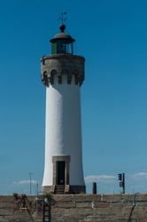 view of lighthouse in port Hallegen in Quiberon - britain - France  