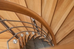 retail of modern wooden spiral stairs