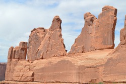 Park Avenue and three gossips, Arches National Park, Utah
